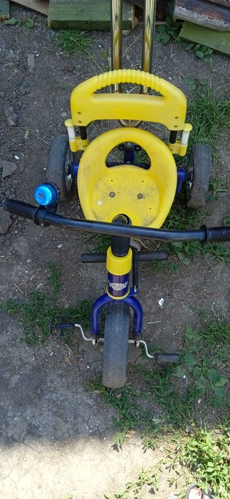 Велосипед детский с ручкой управления