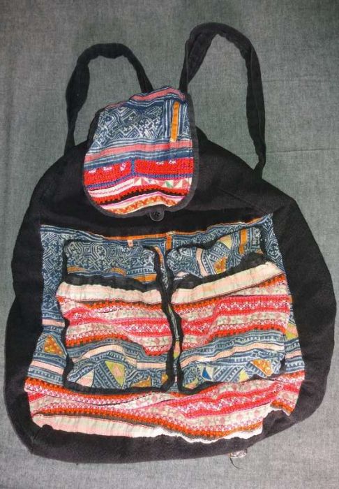 Mochila boho, hippie chic, em tecido