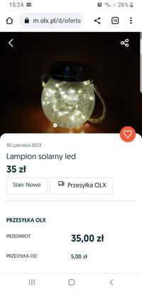 Lampion solarny led 4 szt