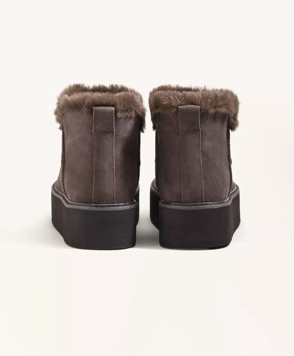 Oysho натуральная замша ботинки ugg на платформе