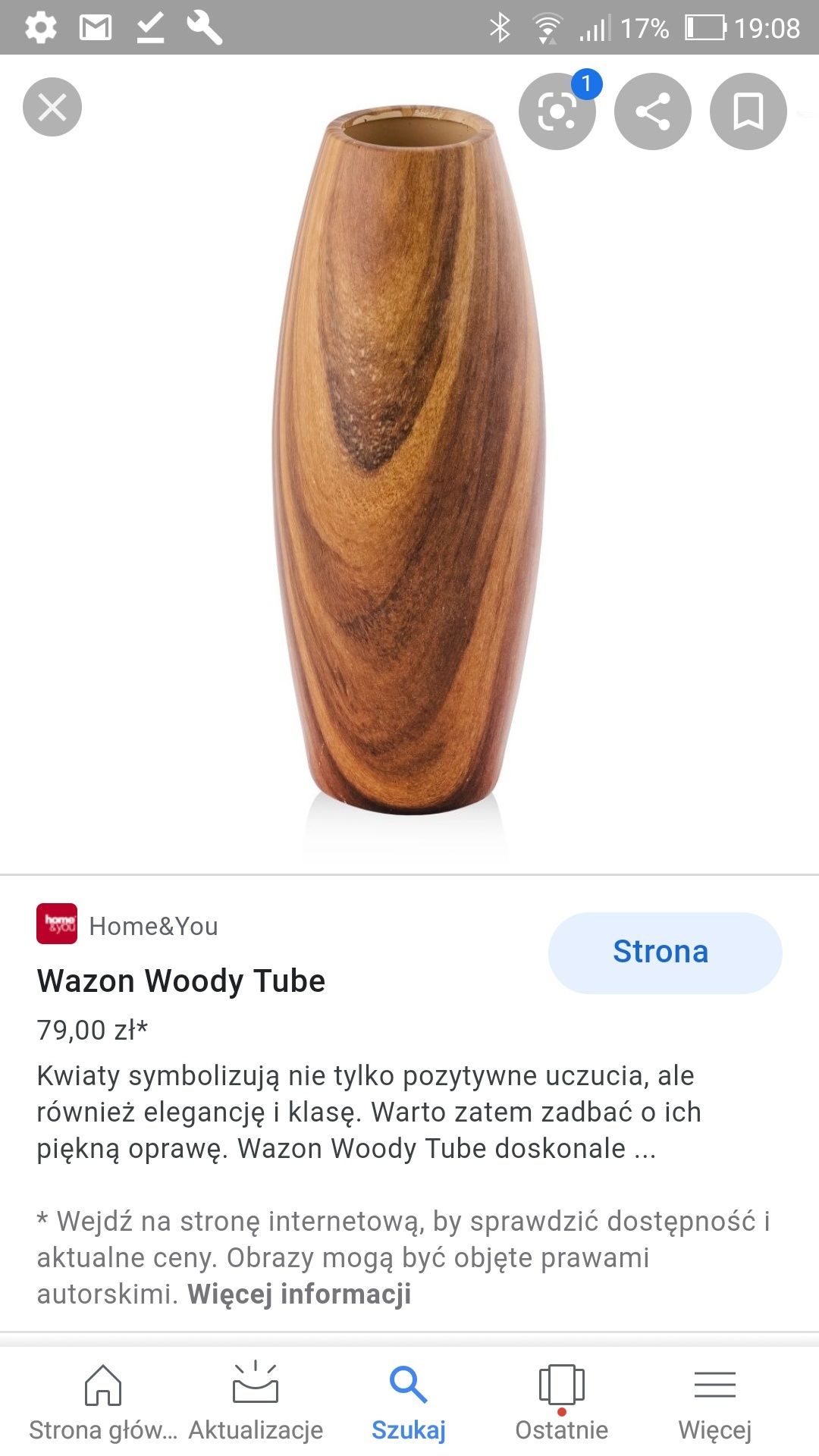 Nowy Wazon Woody Tube Home&You nowy