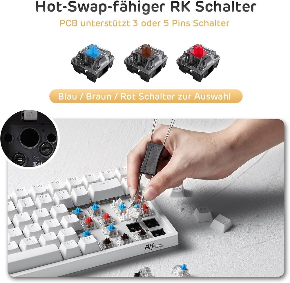 Klawiatura mechaniczna RK84 de