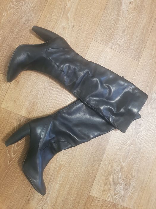 Сапоги жіночі, кожа.