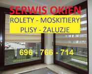 SERWIS OKIEN - SZKLARZ Regulacja Naprawa Okien Rolety Plisy Moskitiery
