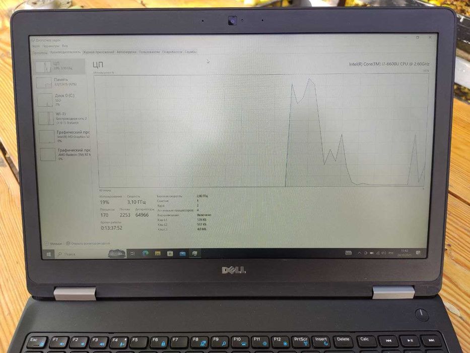 Ноутбук DELL 5570 | 15,6" HD LCD | I7-6600U | R7 2GB | 8GB | 128GB SSD
