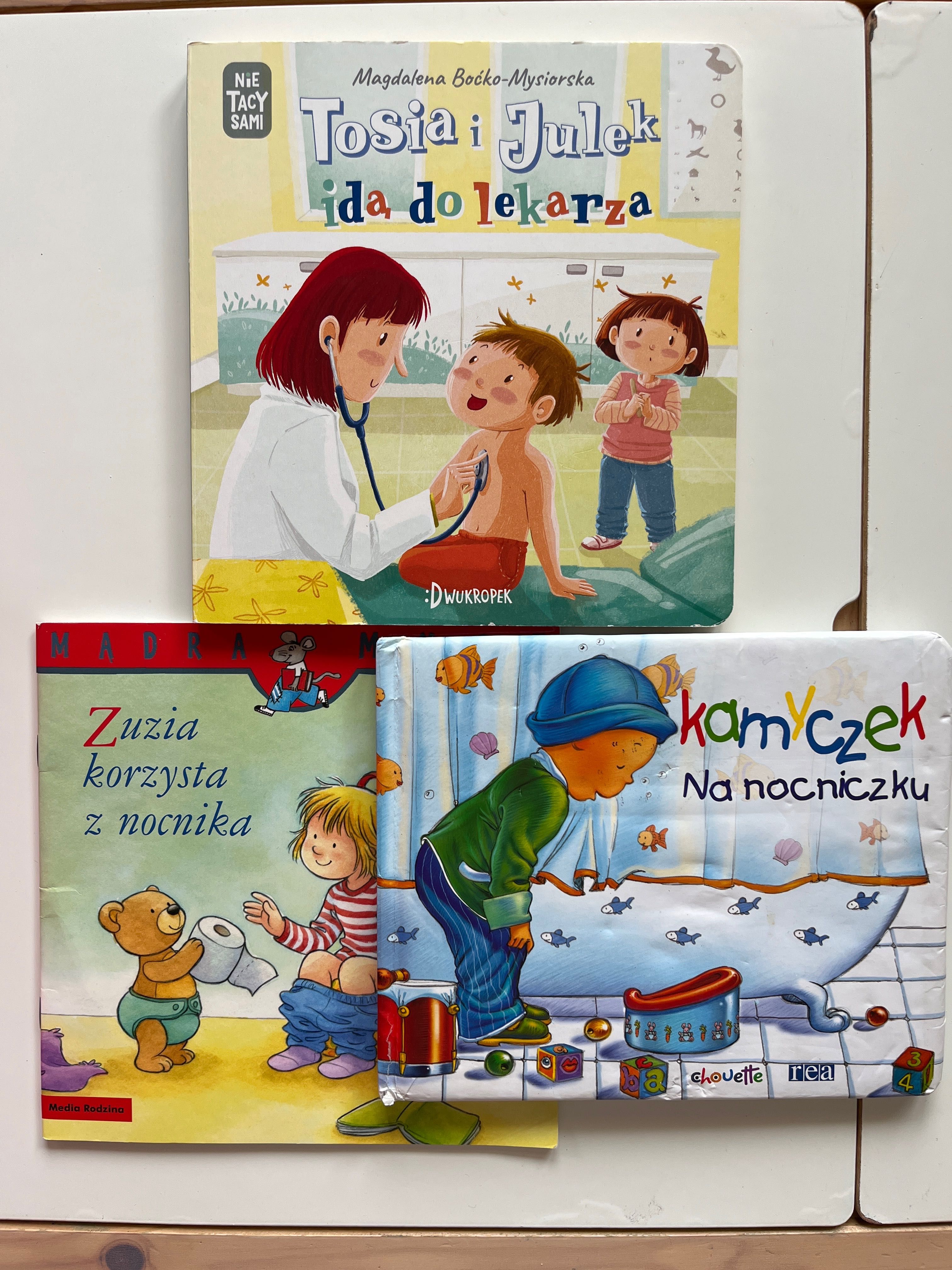 Książeczki lekarz nocnik tosia i julek