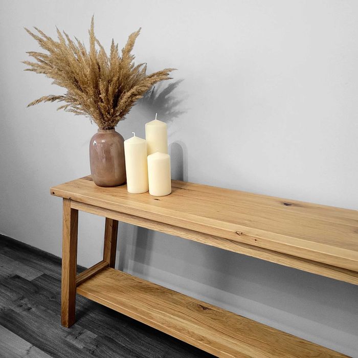 Konsola stolik drewno dąb