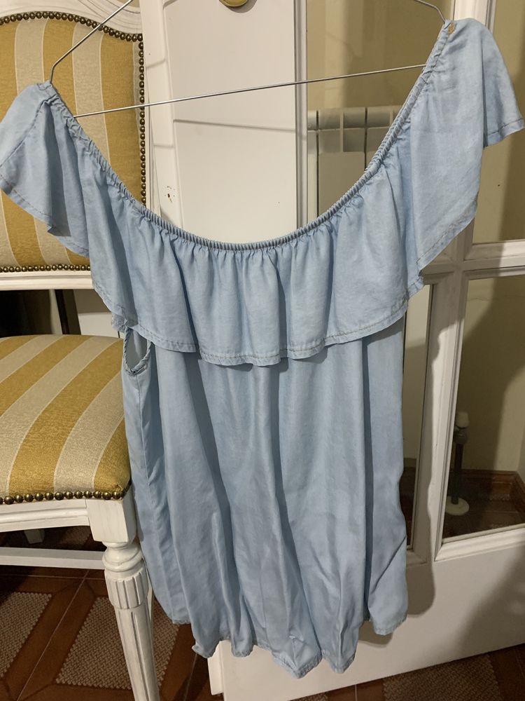 Blusa senhora M/L cor ganga clara