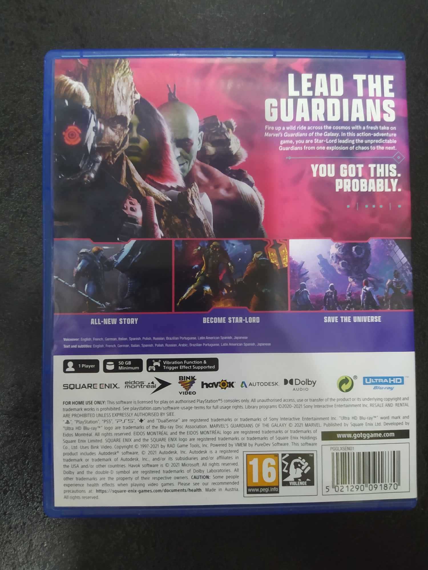 Marvel's Guardians of the Galaxy PS5