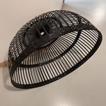 Candeeiro de vime preto (3 unidades)