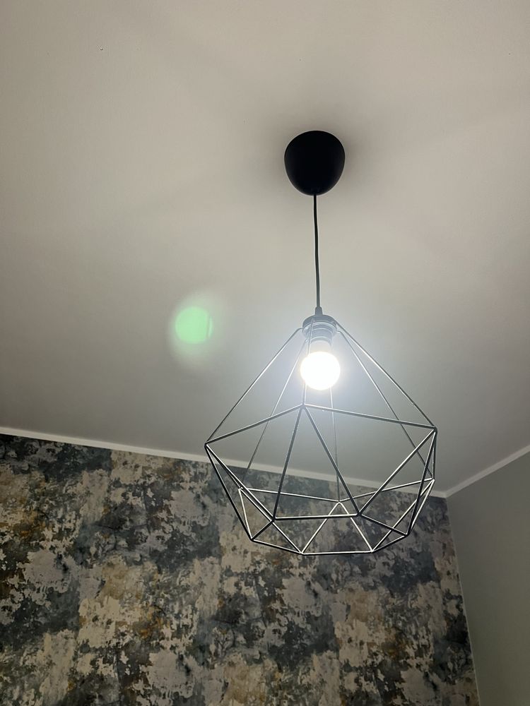 Lampa wisząca Ikea czarna drut loft