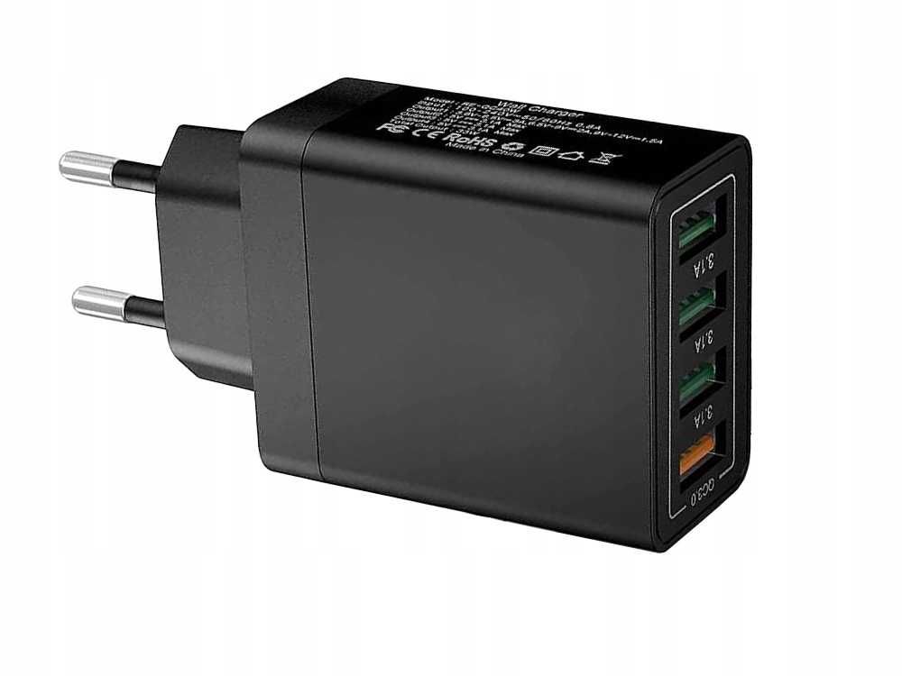 ŁADOWARKA SIECIOWA Szybka 4xUSB Quick CHARGE 3.0 Dobra Jakość. Super