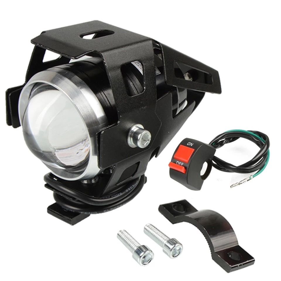 Par de faróis auxiliares LED moto 125 W 9600 lm