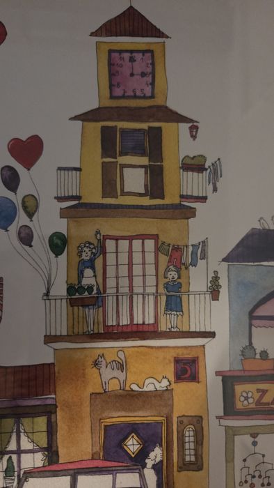 Ręcznie malowane akwarele do pokoju dziecka