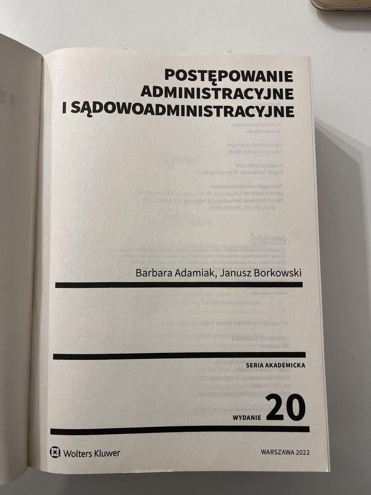 Postępowanie administracyjne i sądowoadministracyjne