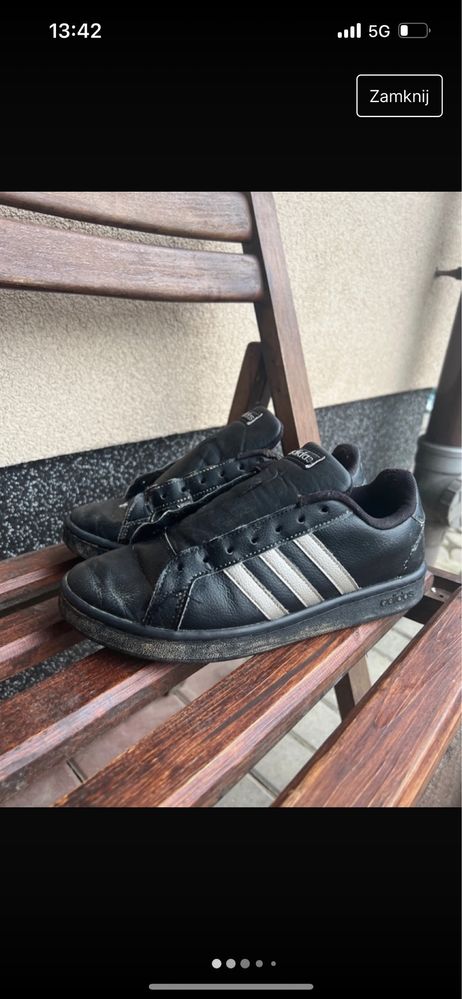 Buty adidas Adidasy stan super czarne złote brązowe buty Adidas 39/40