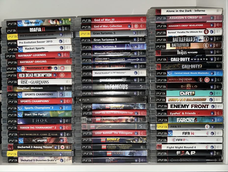 Gry na konsole Playstation 3 / Duży zestaw / Duży wybór