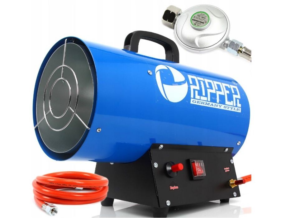 Nagrzewnica gazowa 15kw reduktor + wąż ripper