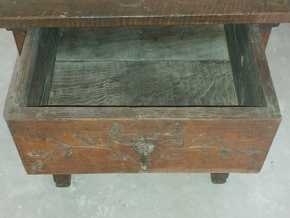 Oak Headboard, Built-in Side Table, Table with 3 Chairs, IKEA Mattress64552108959362121