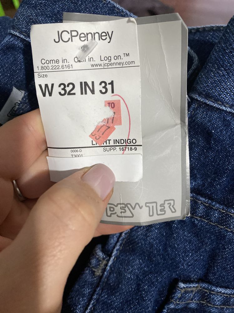 Джинси чоловічі «JCPenney”  W32 IN31 800 грн
