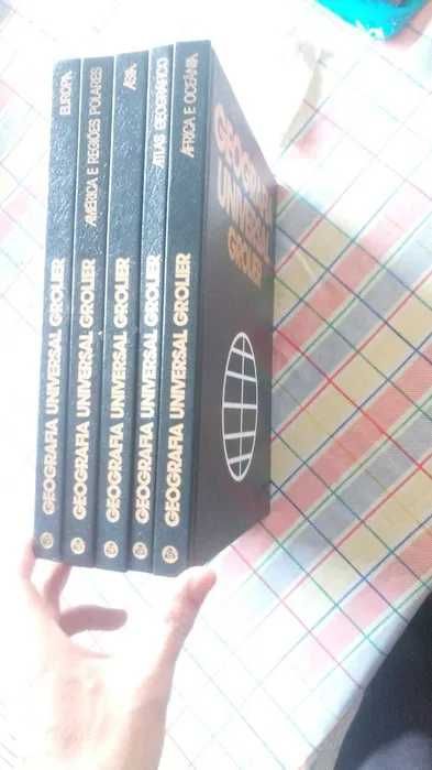 Conjunto livros Geografia Universal Grolier