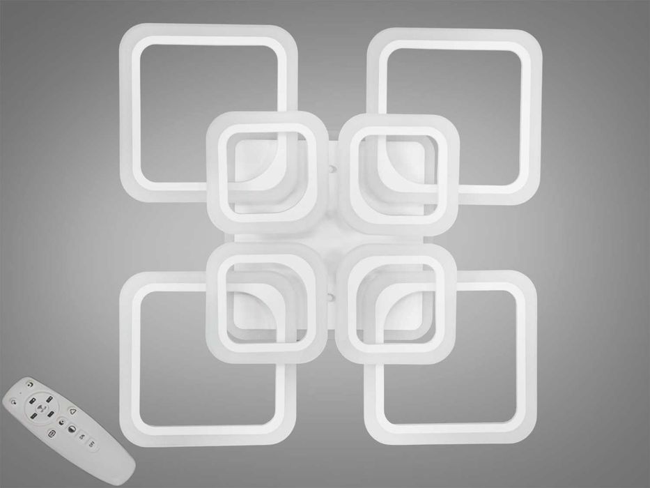 Світлодіодна акрилова люстра з пультом та підсвіткою 145W