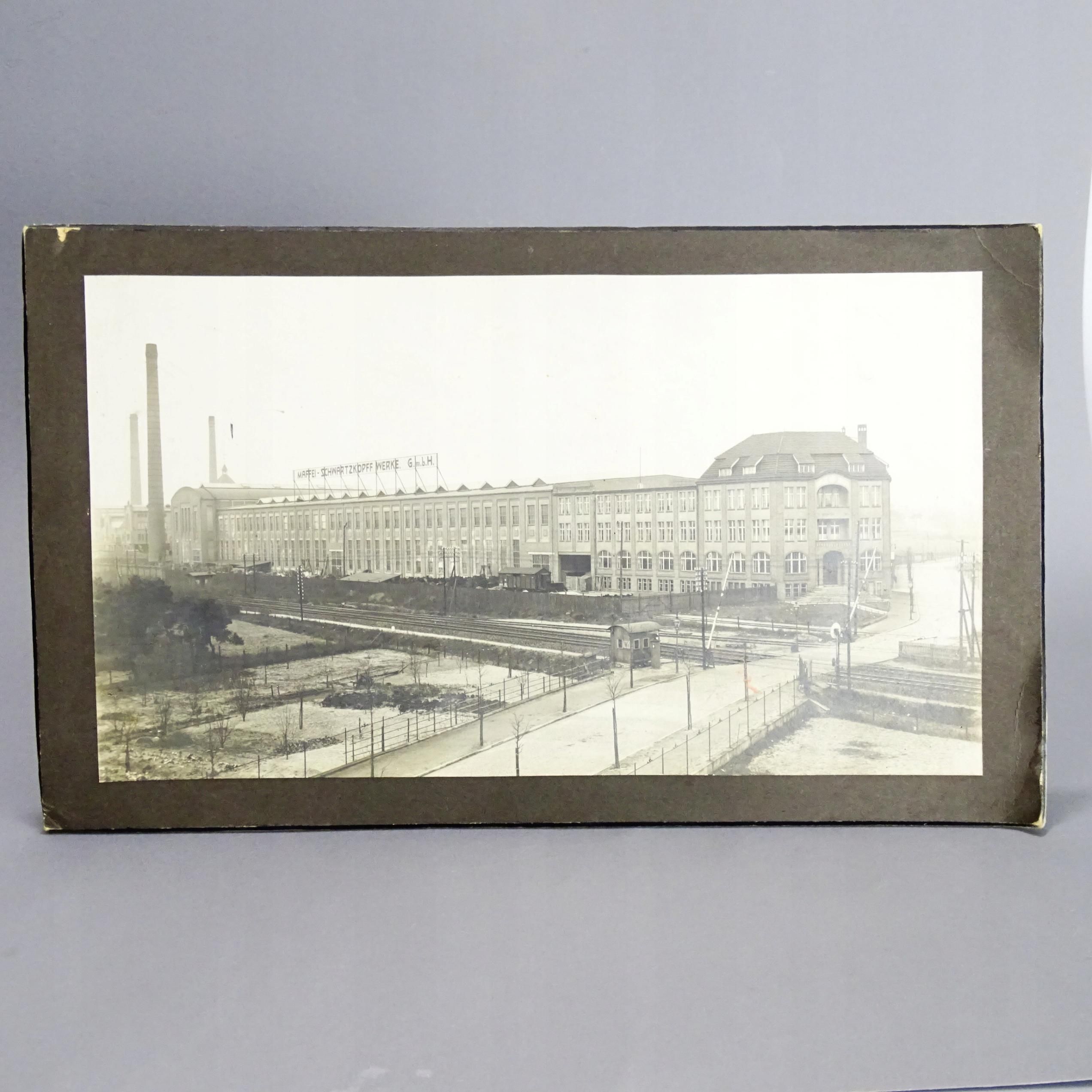 pocz. xx wieku duża fotografia fabryka lokomotyw schwarzkopff