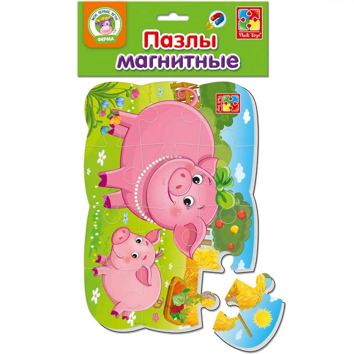 Пазлы на магните (магнитные пазлы) А5 Vladi Toys