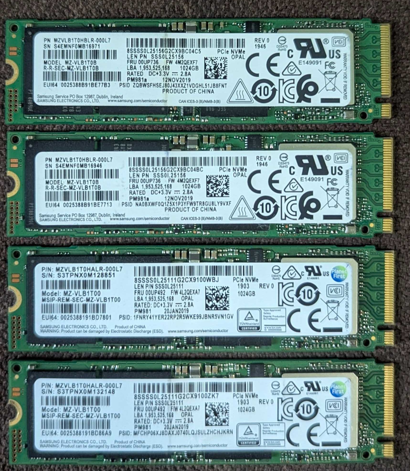 М2 Nvme Pcie 3.0/4.0 (256-512-1TB) !!!