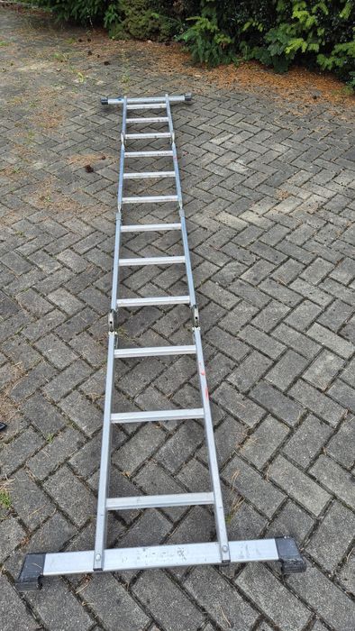 Drabina, składana długa aluminiowa