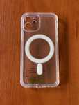 Etui magnetyczne Clear Case Anti Shock Magsafe iPhone 12 Transparentny
