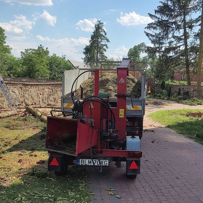 Podnośnik koszowy30m.Wycinka drzew.Frezowanie pni.Rębak.Mycie elewacji
