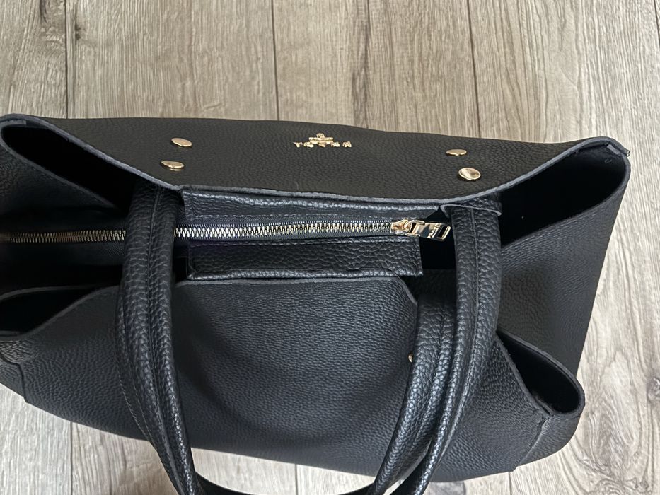 Torba shopper czarna