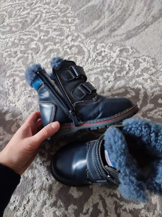 Дитячі зимові черевики ботинки зимние мальчик 27 розмір 16 см
