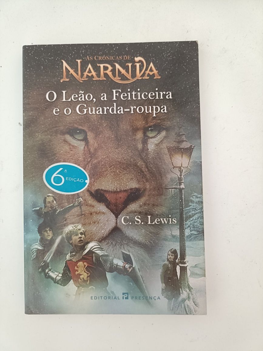 Livros "As crônicas de Nárnia" de C.S Lewis