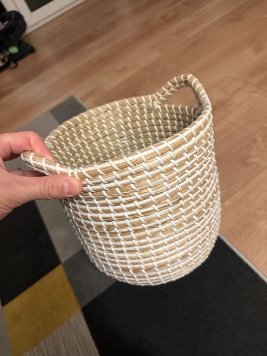 Doniczka 20cm Kosz Koszyk Osłonka Pleciona