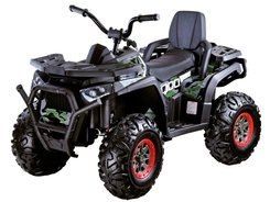Duży elektryczny na akumulator  QUAD 4x4 led światła koła EVA