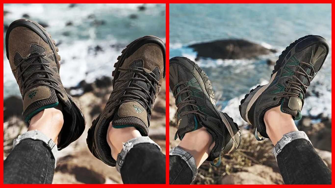 Новые мужские трекинговые кроссовки HikeUp (кожа, замша, сетка).