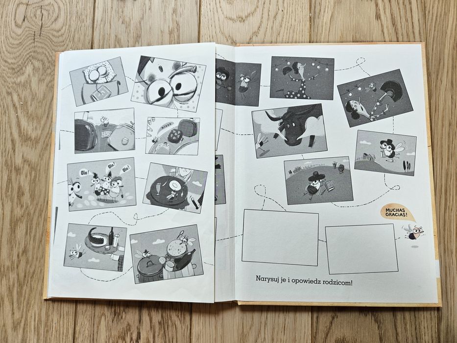 Książka z muchą świat zwiedzamy i opowiadamy Fefe