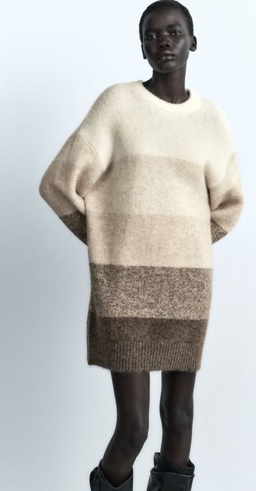 Сукня-светр Zara, трикотажна мінісукня