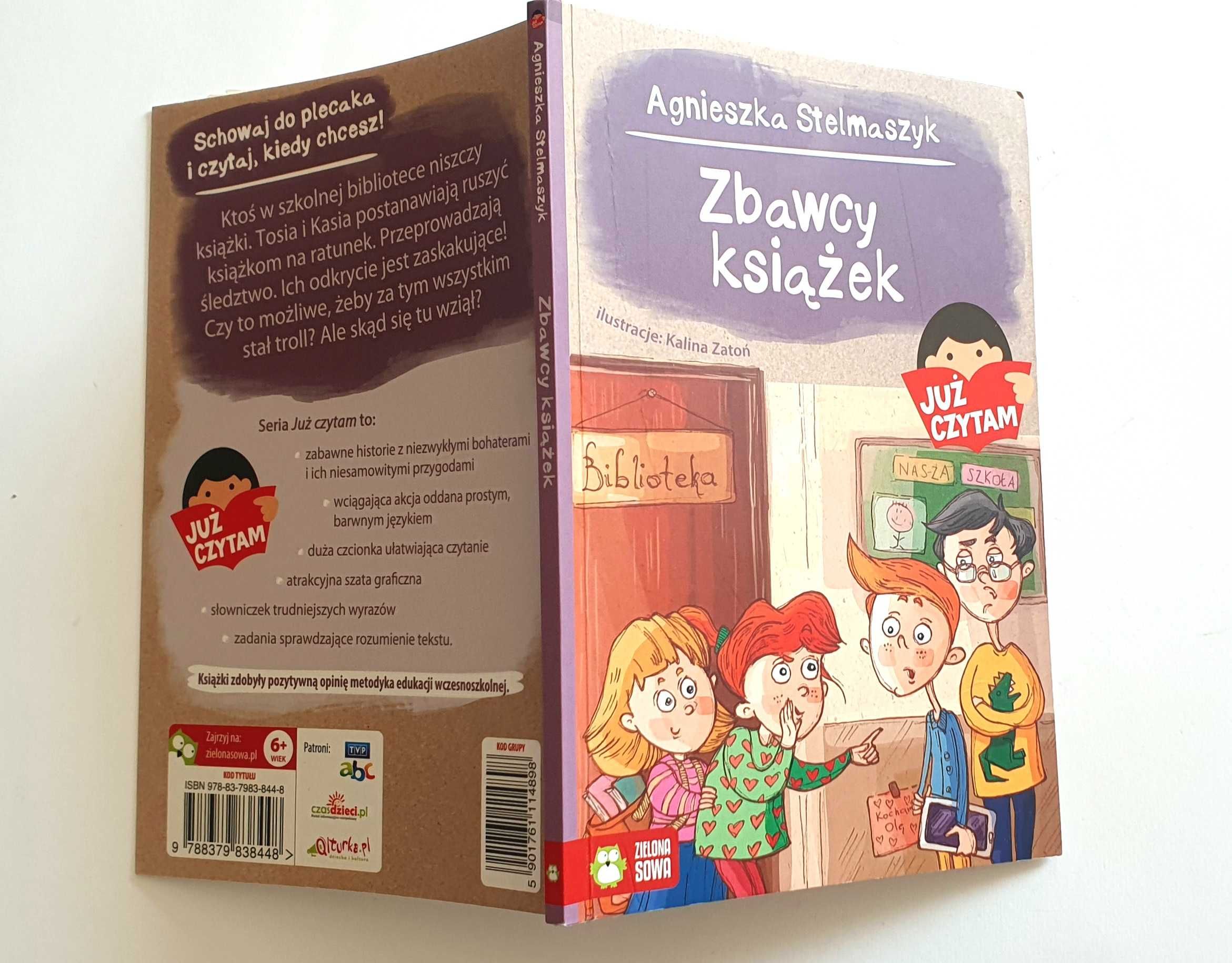 Zbawcy książek - Agnieszka Stelmaszczyk, (seria: Już czytam!)