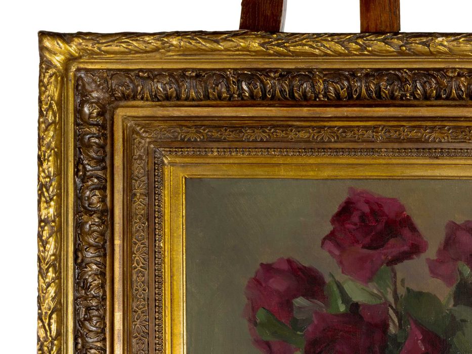 Pintura Natureza Morta Flores, Eduarda Lapa, Século XX