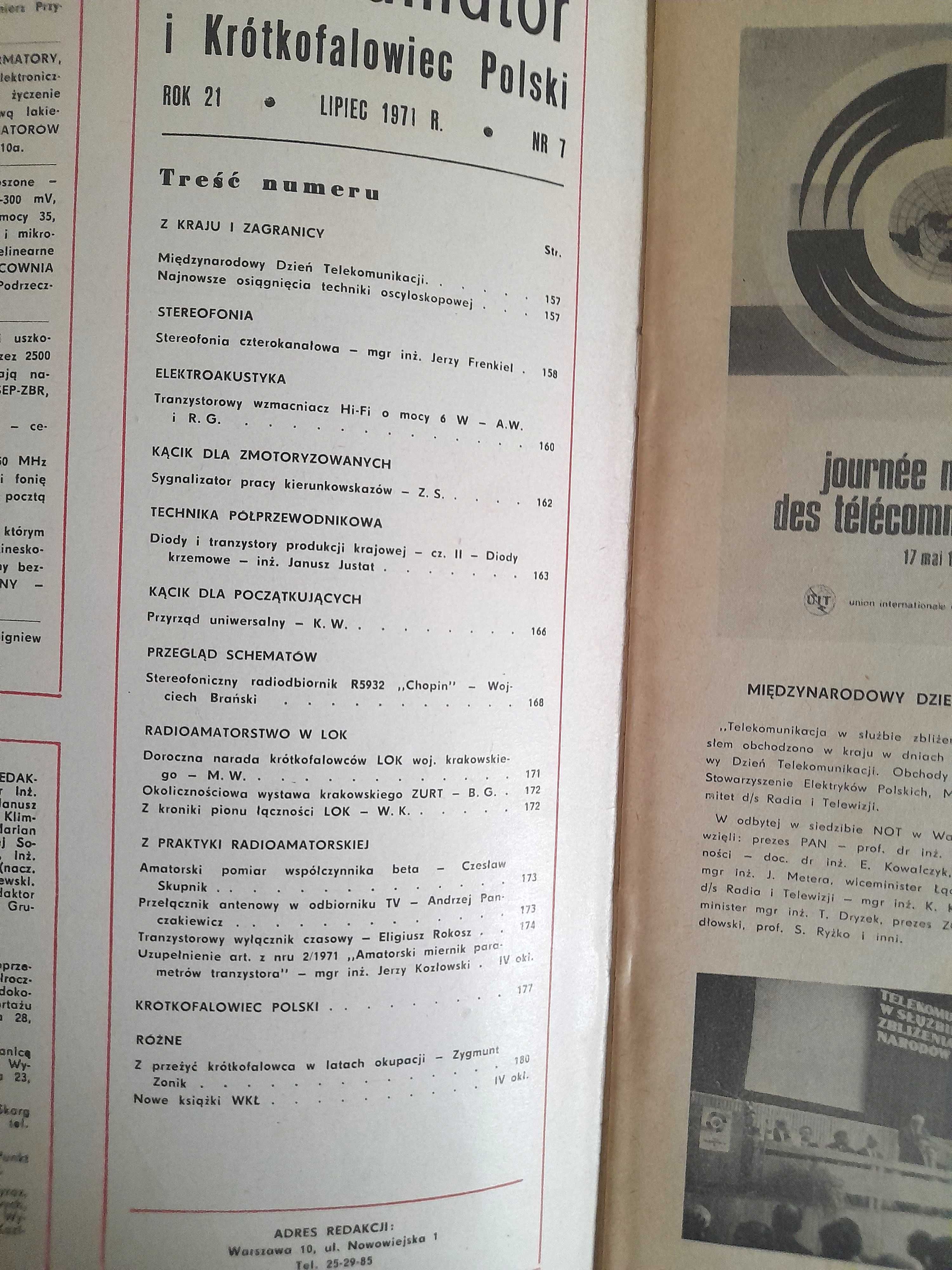 Radioamator i krótkofalowiec 7 / 1971