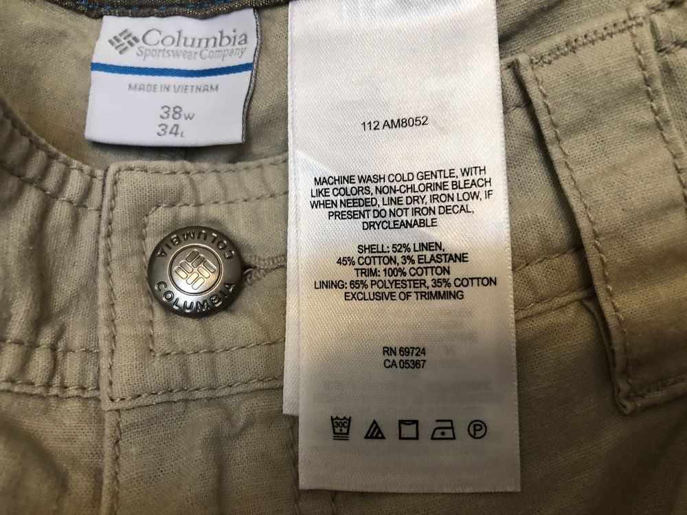 Продам светлые брюки Columbia оригинал (54 р)