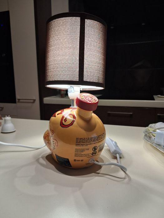 Lampka nocna czaszka rękodzieło unikat