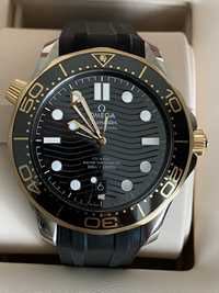 Omega Seamaster Diver 300 M 18kt Gold & Steel Black