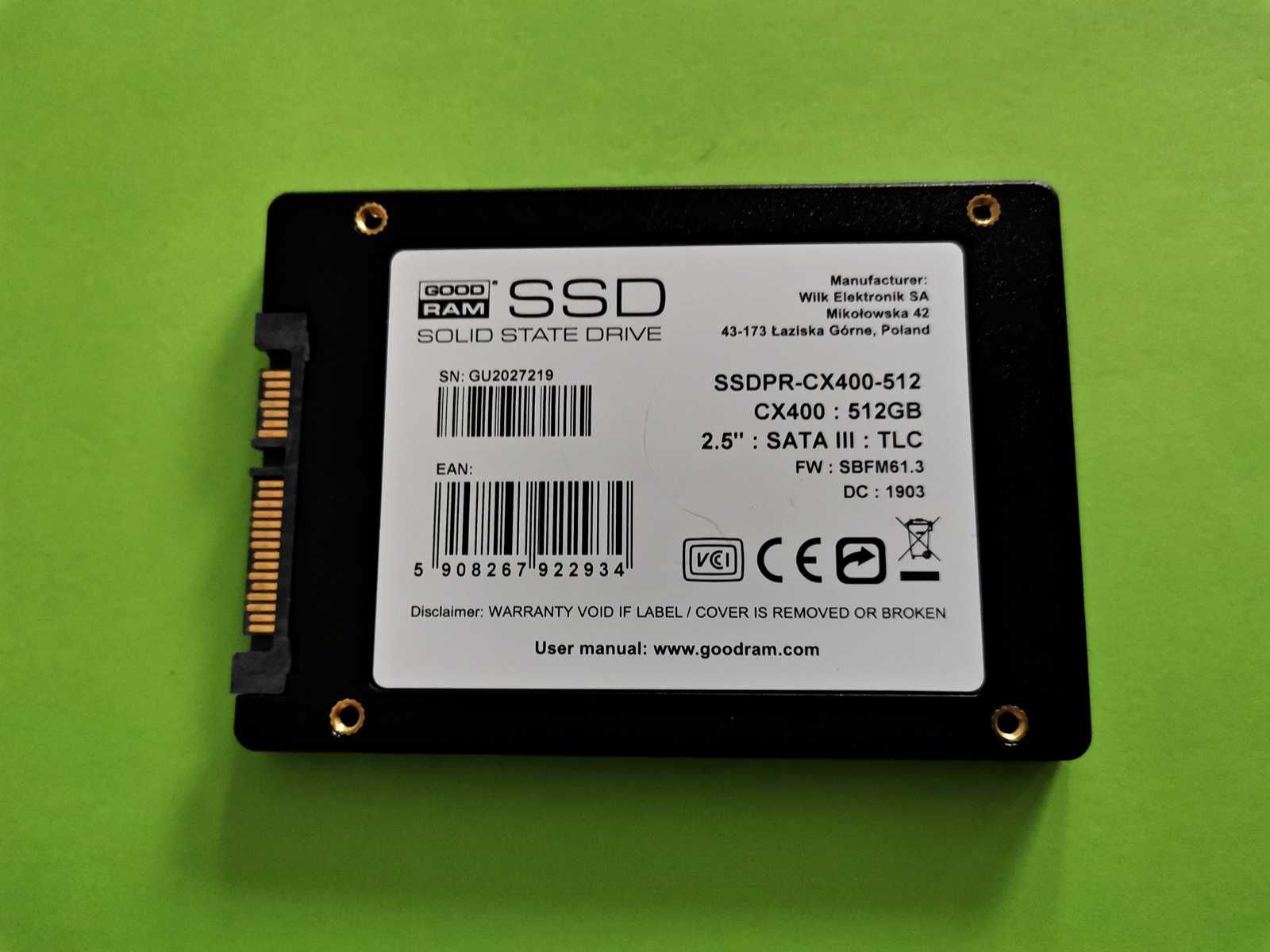 SSD 512GB GoodRam Cx400