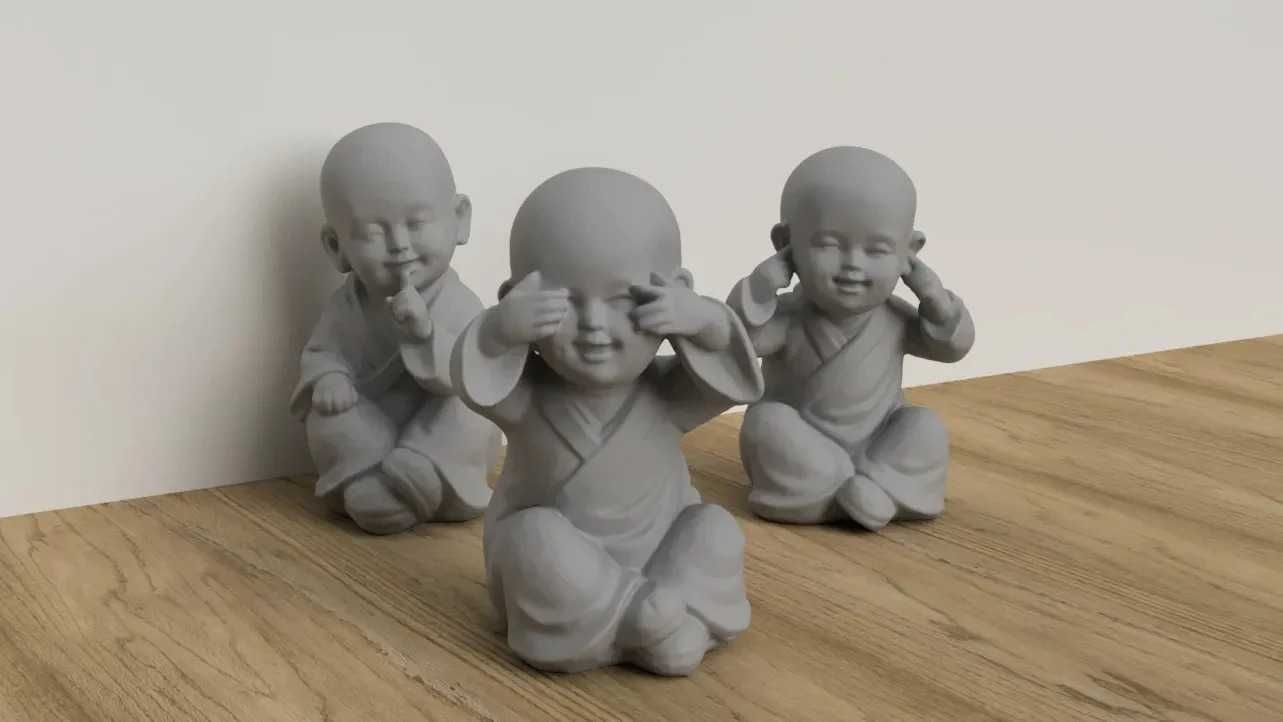3 Budas (Cego, Surdo e Mudo)