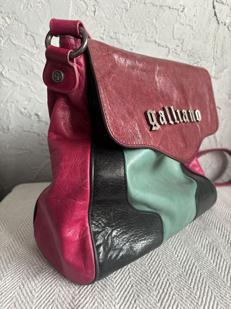 Galliano kolorowa torebka crossbody