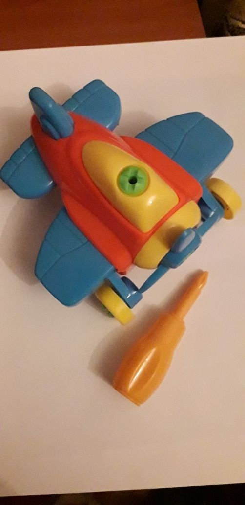 Развивающая,конструктор игрушка самолёт. Троещина